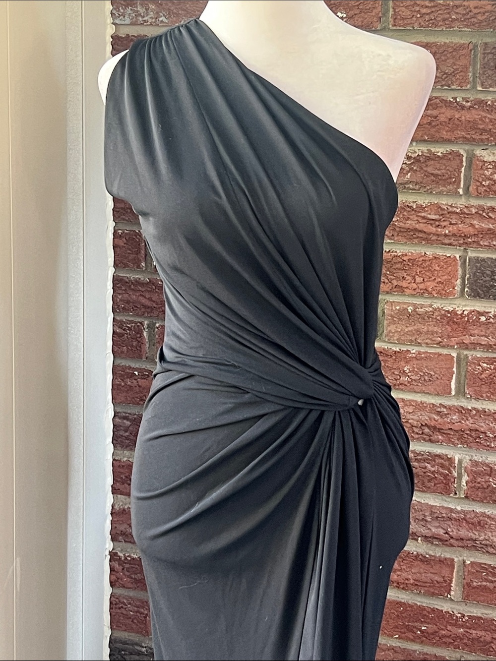 Zara One-shoulder Asymmetrical Midi Dress Size Small NWT - Picture 2 of 5